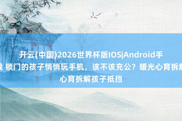 开云(中国)2026世界杯版IOS|Android手机app下载 锁门的孩子悄悄玩手机，该不该充公？暖光心育拆解孩子抵挡